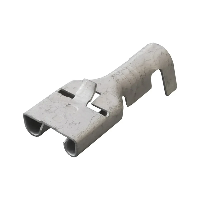 Oisolerade 6.3 mm spadkabelskor med låsflik för 2.5 mm kabel / 100-pack
