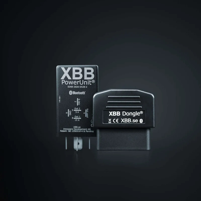 Strands XBB OBD2-kit inkluderar XBB-dongel och XBB-strömförsörjningsenhet