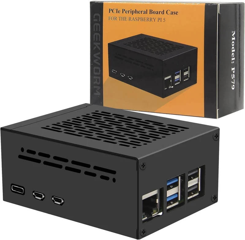 NÖRDIC Raspberry Pi 5-chassi med stöd för PCIe M.2 NVMe SSD