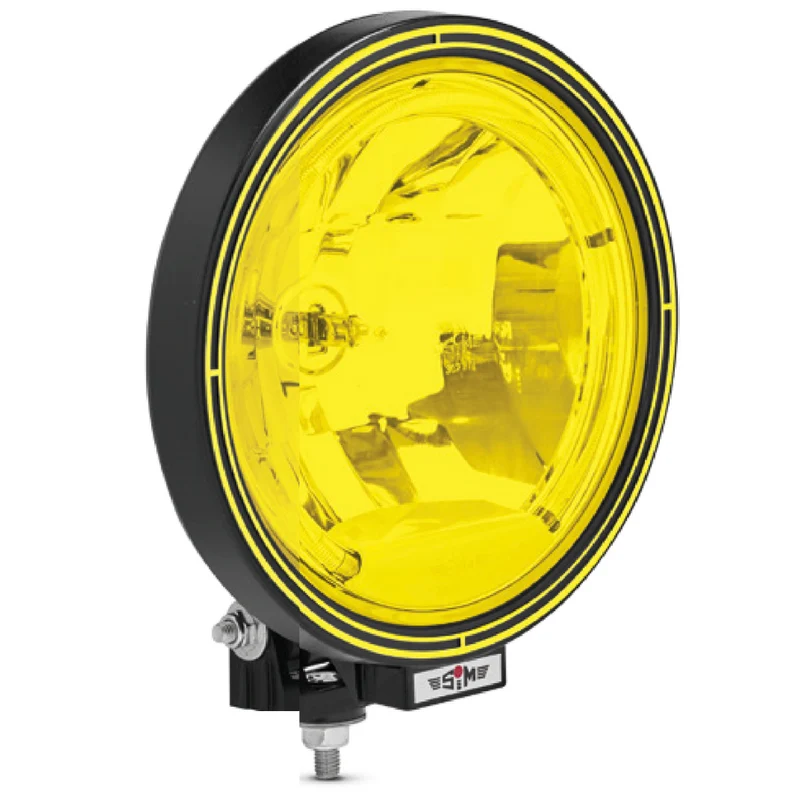 SIM 3227 Rund extraljuslampa med LED-halo / 9" gul utgåva