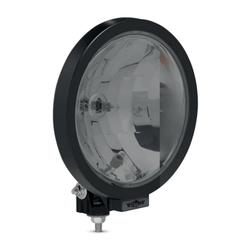 SIM Rund glödlampa med parkeringsljus / 9" svart utgåva
