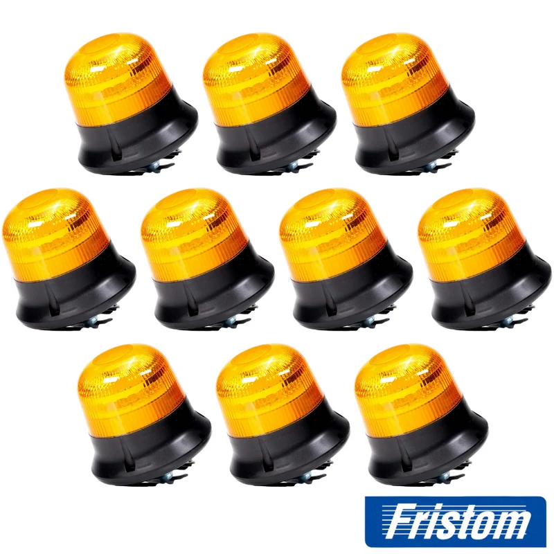 Paket med 10 premium Fristom Compact LED-varningsljus / Enbultmontering