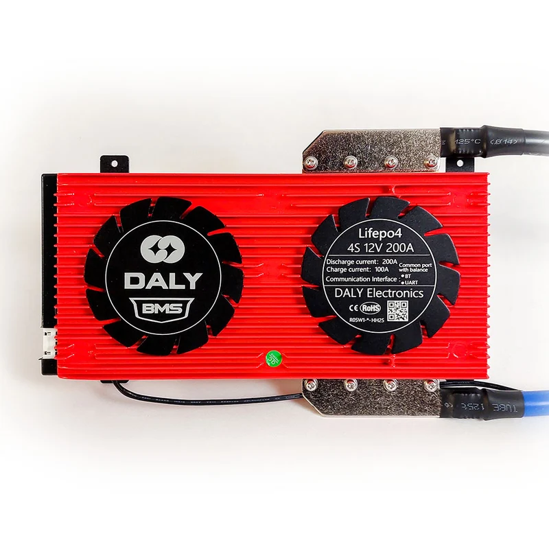LiFePO4 Smart BMS 4S 200A (12V) med BT