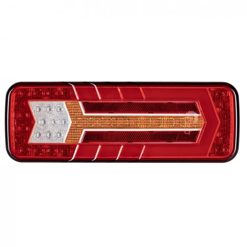 LED-bakljus med dynamisk blinkers, stopp, bakljus, dimljus, backljus och reflex