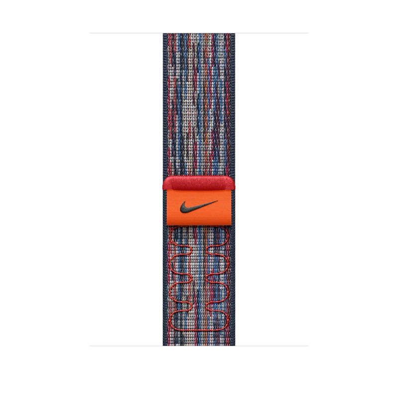 Nike-sportloop i Blue/Red, 46 mm