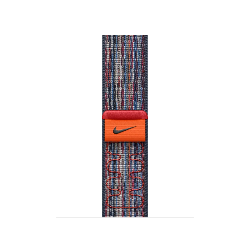 Nike-sportloop i Blue/Red, 42 mm