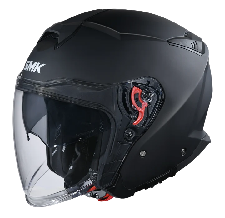 SMK GTJ matt black (pilot w/sunvisor)