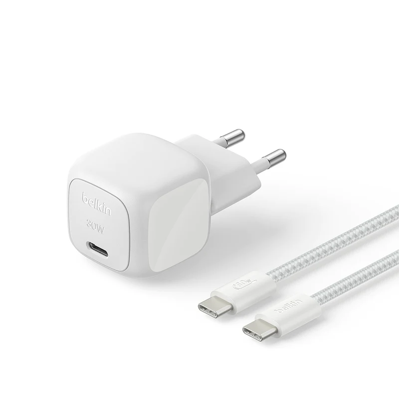 Belkin BoostCharge 30W USB-C Wall Charger 2m - Silver