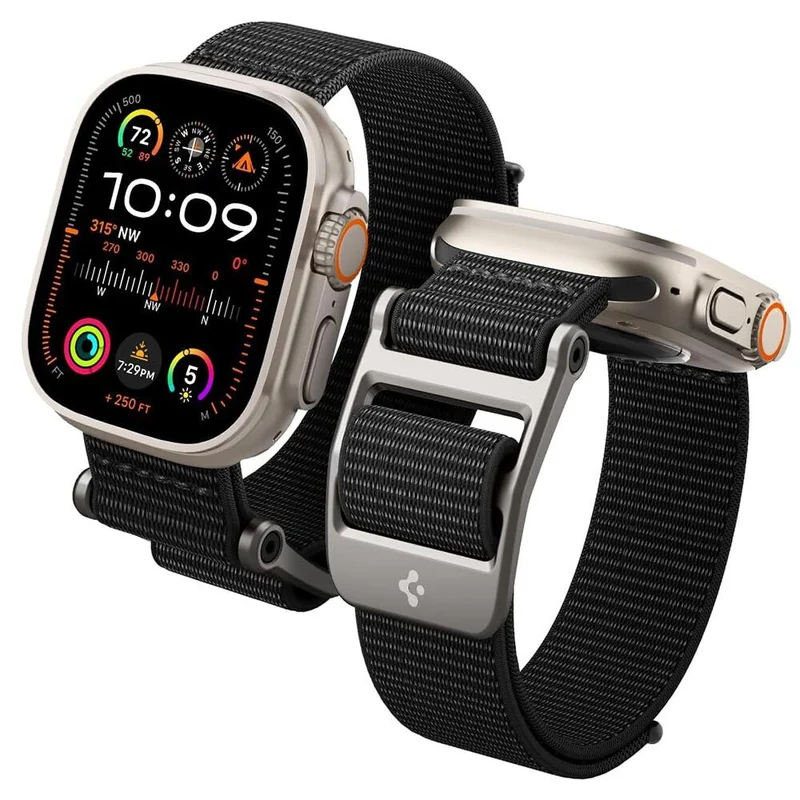 Spigen Apple Watch 49mm 46mm 45mm 44mm 42mm DuraPro Flex Band (Black)