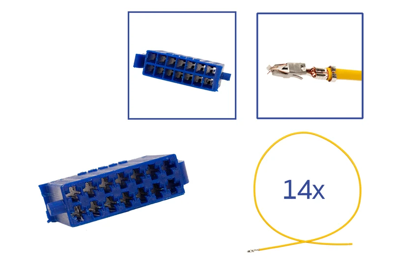 Repair kit connector 14 pin 357 919 971 C plug housing for VW Audi Seat Skoda