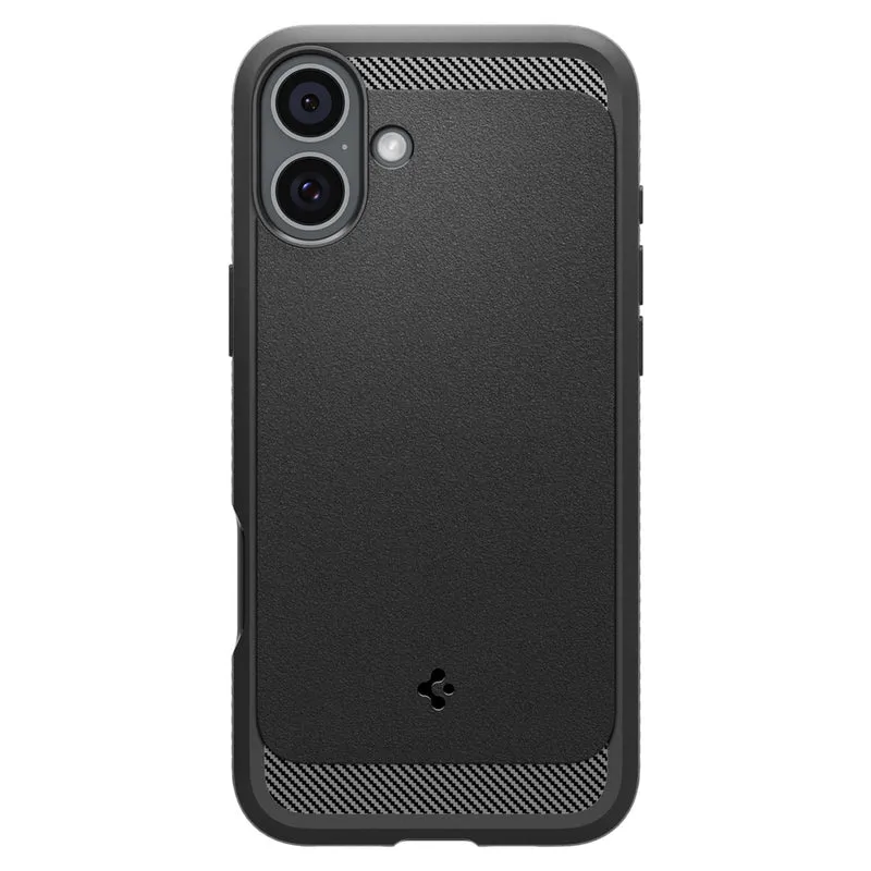 Spigen Apple iPhone 16 Rugged Armor (MagFit) Case - Black