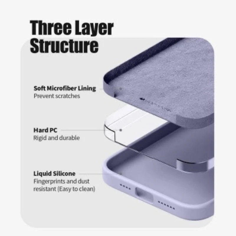 Goospery Silicon for iPhone 16 Pro - Red