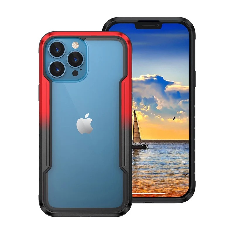 Redefine Shield case for iPhone 14 Pro Max - Black Red