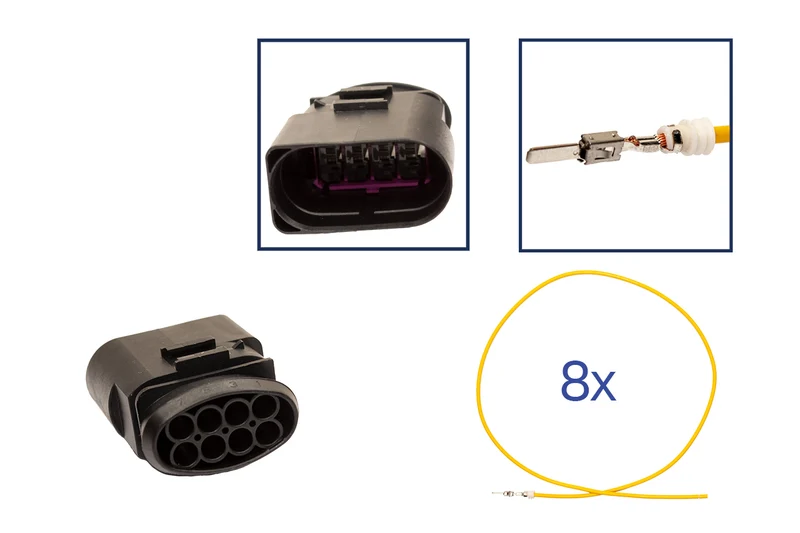 Repair kit connector 4 pin 8D0 973 834 plug housing for VW Audi Seat Skoda