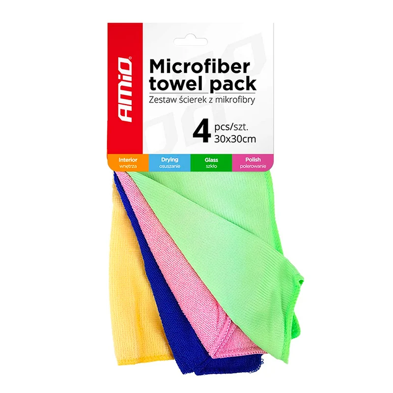 Mikrofiberdukar Variety Pack - Glas / Polering / Torkning / Rengöring