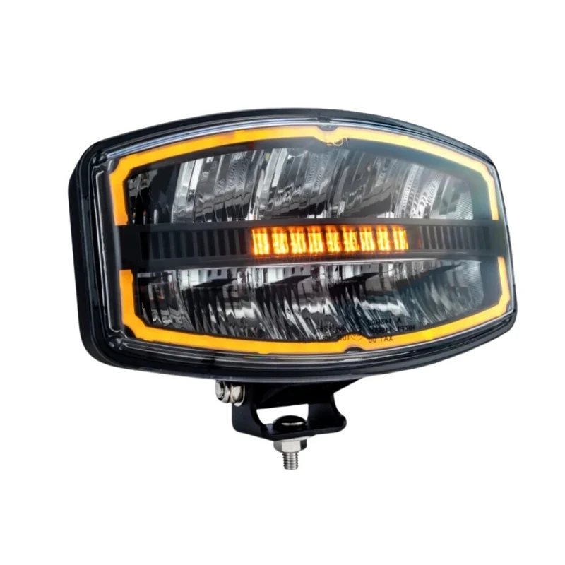 Oval spotlampa med hazard Strobe Light / 6000 Lumen