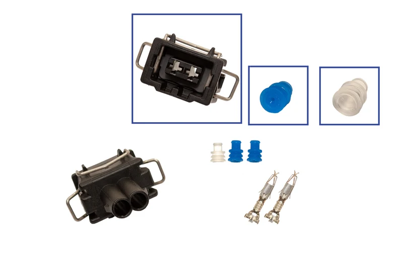 Repair kit connector 2 pin 357 972 752, A 007 545 16 26 plug housing for VW Audi Seat Skoda