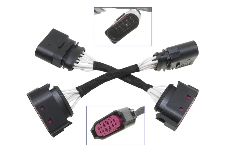 Adapter Halogen to Halogen 12-pin 10-pin Plug & Play for Audi TT 8N
