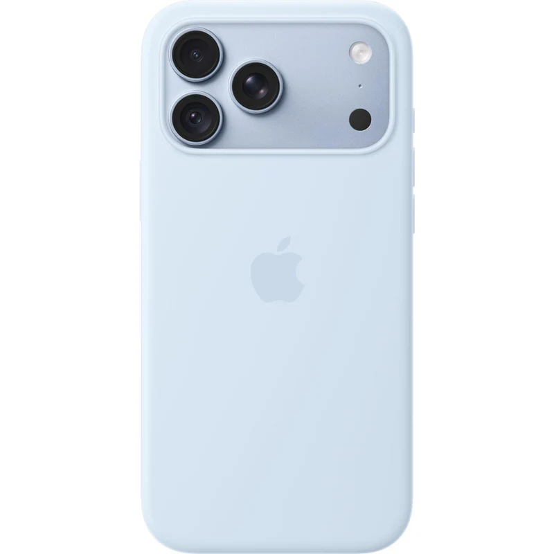 Apple iPhone 18 Pro Max Silicone Case with MagSafe (Crisp Blue)
