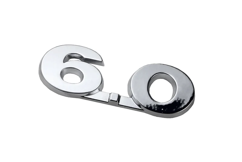 Original VW 6.0 chrome lettering self-adhesive 3D0853675K 739