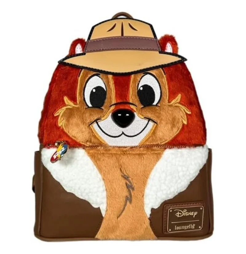 Loungefly Chip 'n' Dale - Rescue Rangers - Faux Fur Chip US Exclusive Mini Backpack