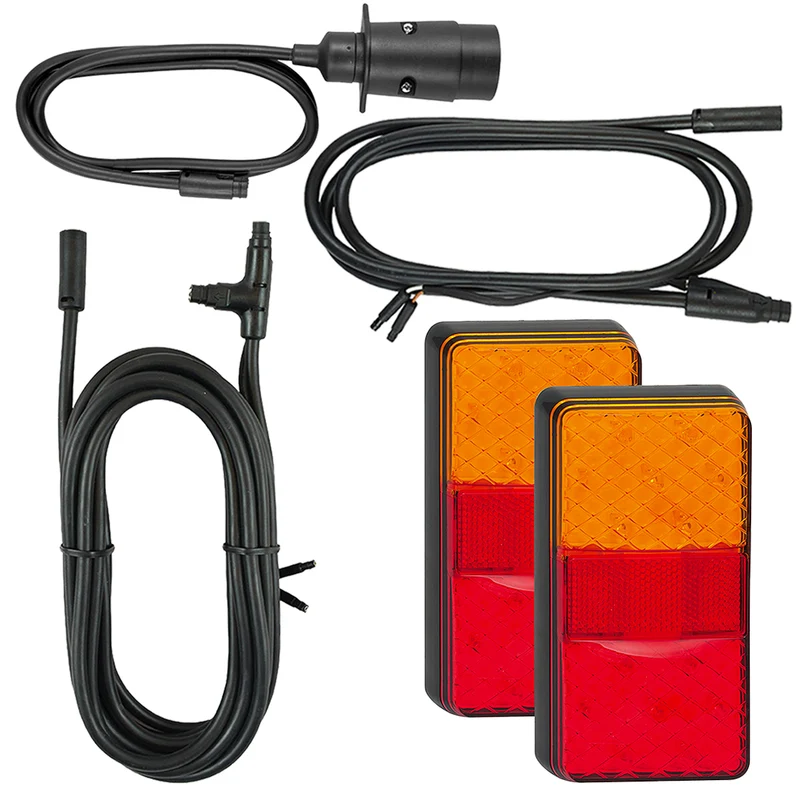LED Autolamps Rektangulära Trailer Lights / Plug & Play Kit