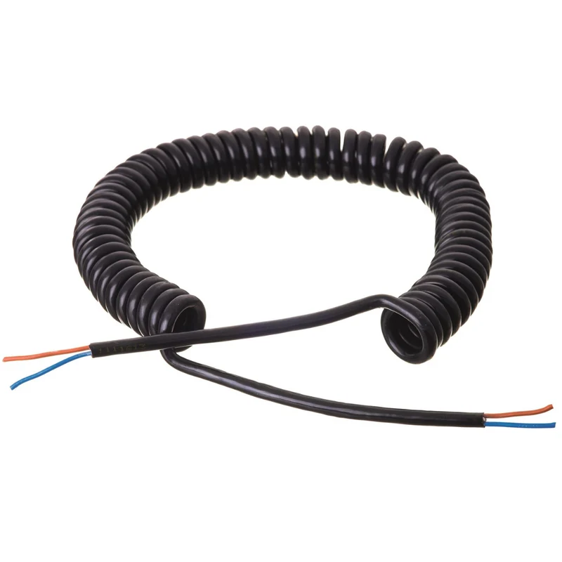 Spiral Twin Core Coiled Cable / Välj längd