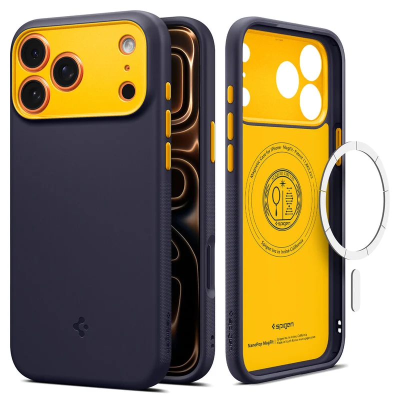 SPIGEN Nano Pop MagSafe Case for iPhone 18 Pro Max/17 Pro Max (Blueberry Navy)