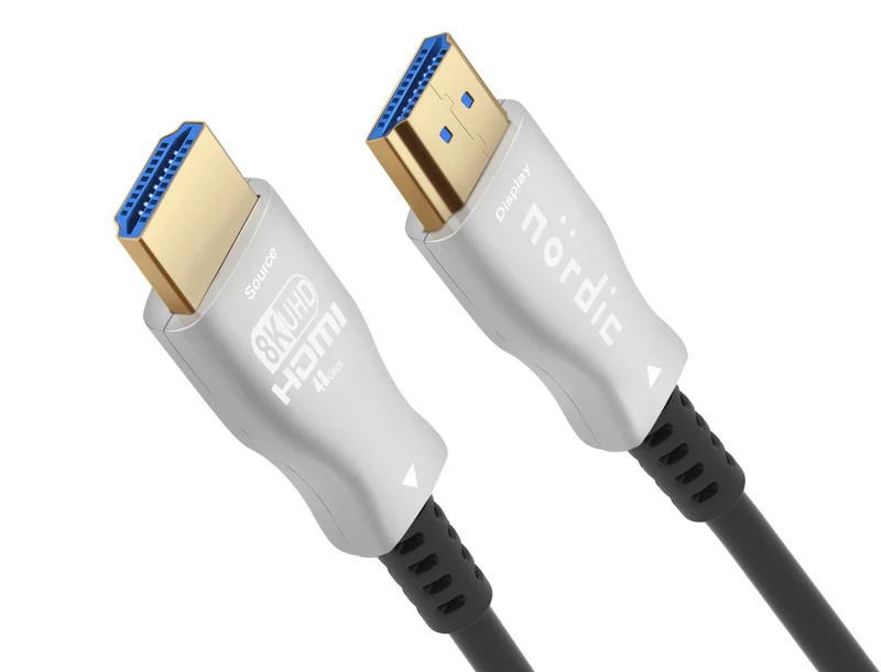 NÖRDIC 30m Aktiv AOC Fiberkabel HDMI 2.1, 8K60Hz
