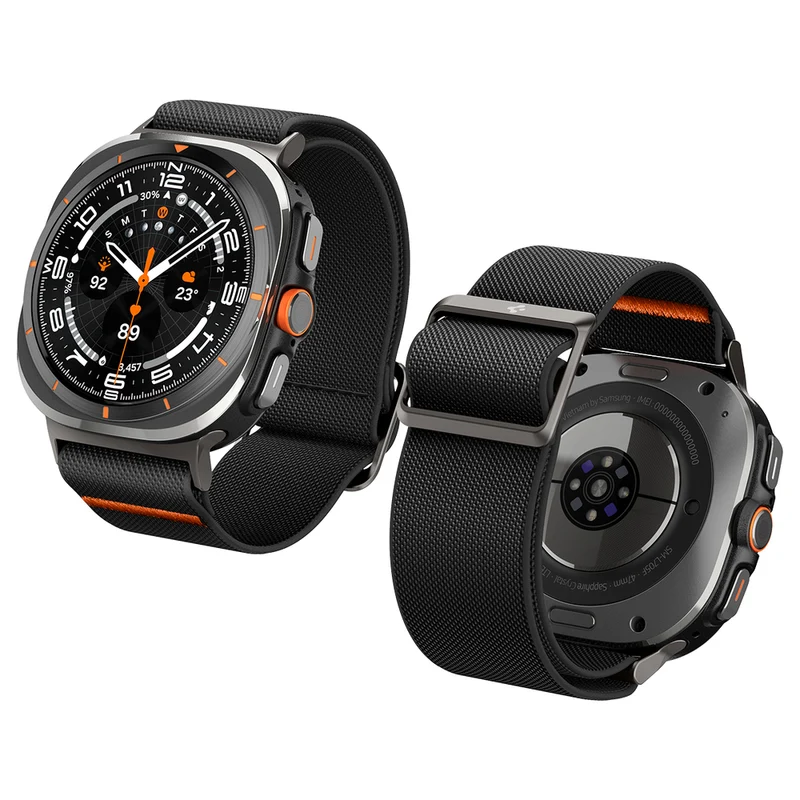 Spigen Galaxy Watch Ultra 2 47mm 2026 / Ultra 2025 2024 Lite Fit Watch Band (Black)