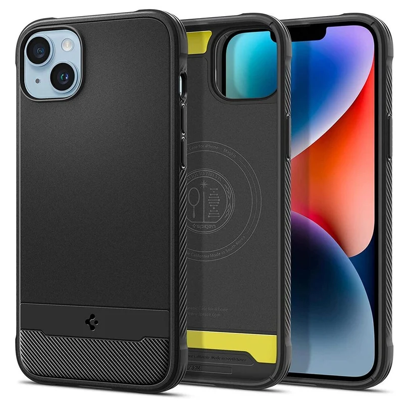 SPIGEN Rugged Armor Mag MagSafe Case for iPhone 14/13 (Black)