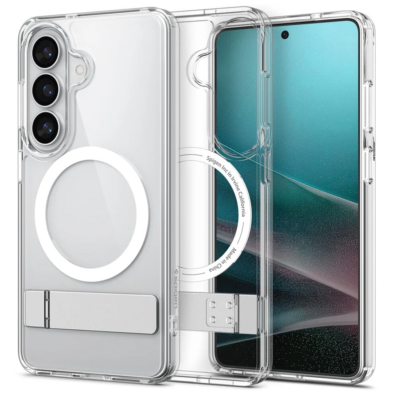 Spigen Galaxy S26 Ultra Hybrid S (MagFit) Case (Clear Case / White Ring)