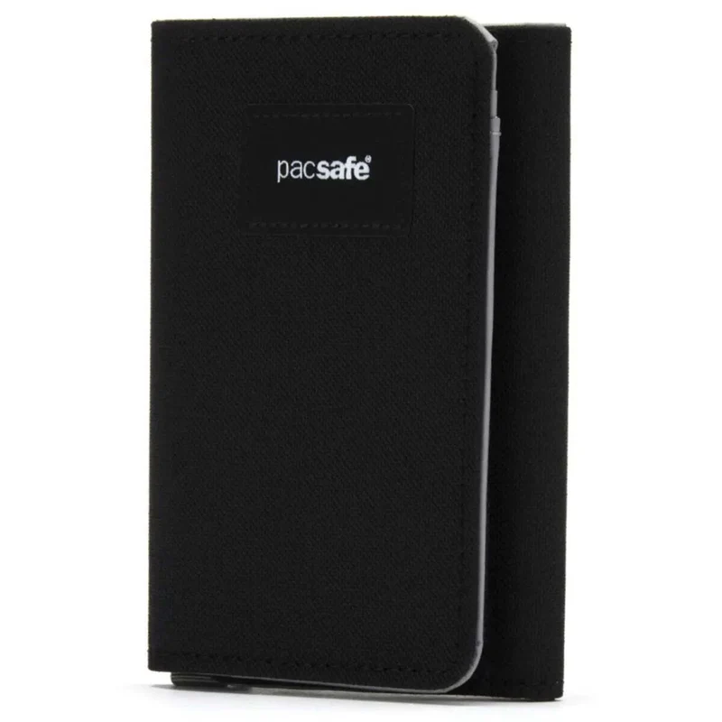 Pacsafe RFIDsafe Trifold Wallet - Jet Black