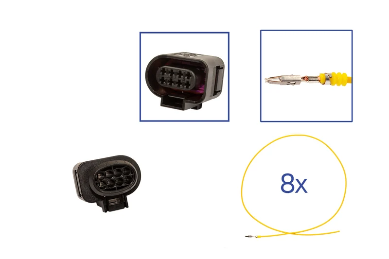 Repair kit connector 8 pin 1J0 973 714 plug housing for VW Audi Seat Skoda