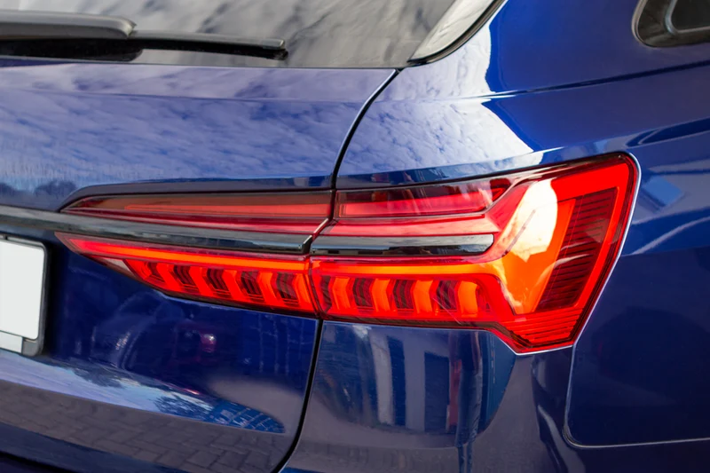 Complete set of LED rear lights with dynamic light staging for Audi A6 4A