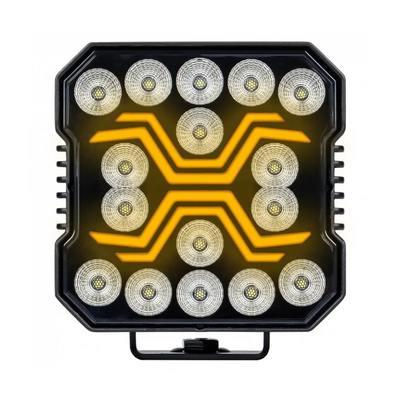 Spider LED-arbetslampa med bärnstensfärgad positionsljus / 60W