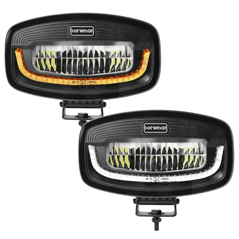 Boreman Phantom Dark LED Jumbo-körljus med bärnstensfärgad/vit positionsljus