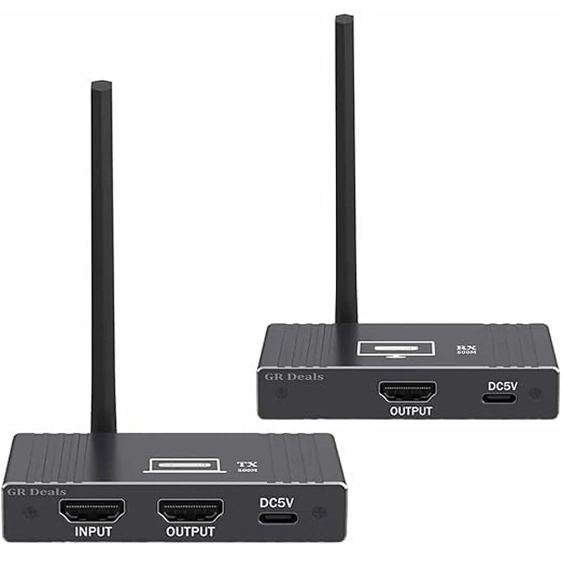 NÖRDIC 1080P Full HD HDMI Trådlös 180m Förlängare TX till RX Loop Out WiFi 5.8G