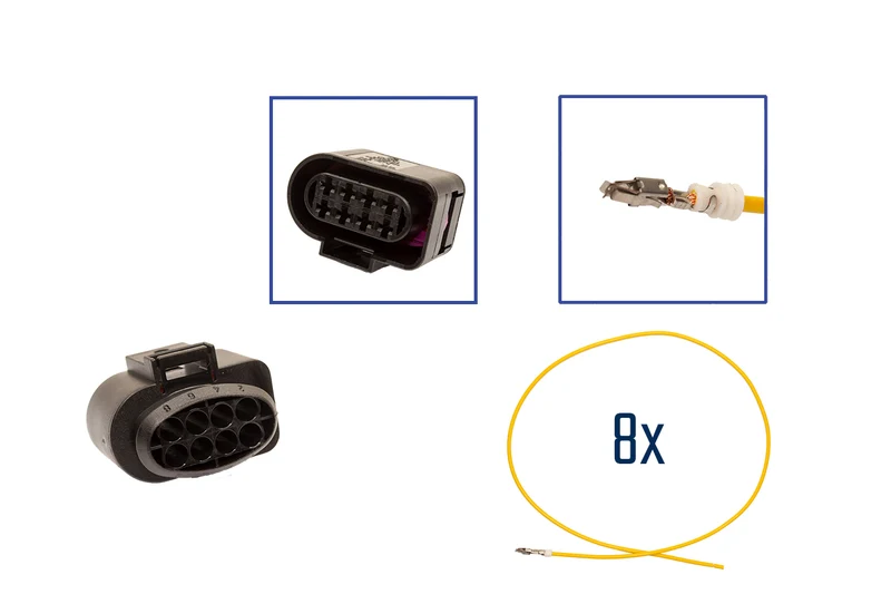 Repair kit connector 8 pin 8D0 973 734 socket housing for VW Audi Seat Skoda