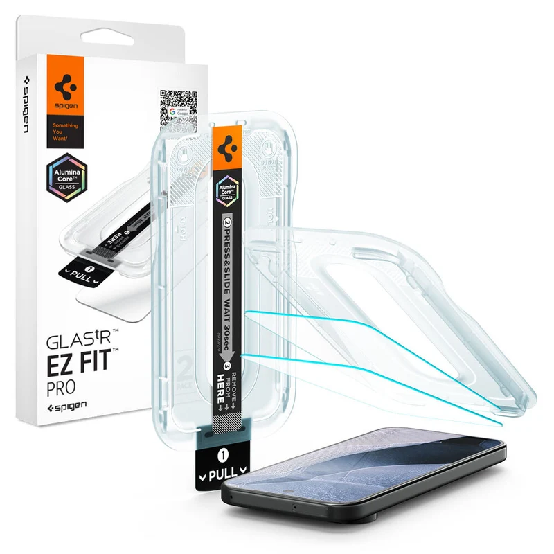 Spigen Google Pixel 11 / 11 Pro Glas.tR EZ Fit Pro 2PCS Glass Screen Protector (Clear)
