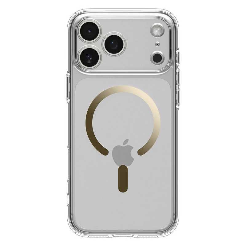 SPIGEN Ultra Hybrid MagSafe Case for iPhone 18 Pro Max/17 Pro Max (Clear Case/Gold Ring)