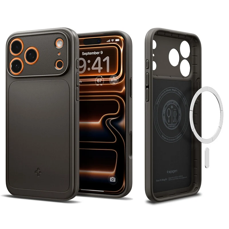 SPIGEN Thin Fit MagSafe Case for iPhone 18 Pro Max/17 Pro Max (Gunmetal)