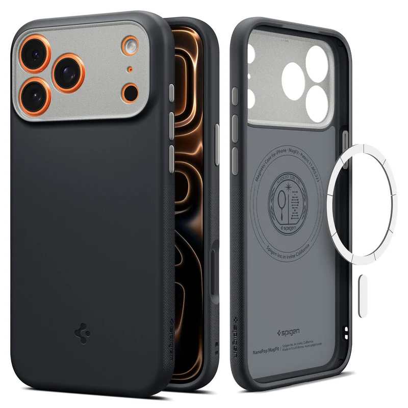 SPIGEN Nano Pop MagSafe Case for iPhone 18 Pro/17 Pro (Black Sesame)