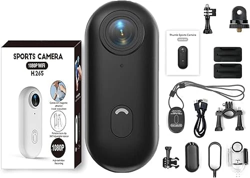 4K Mini handsfree bodycam, POV-kamera, HD 1080p mini bärbar actionkamera med ljud