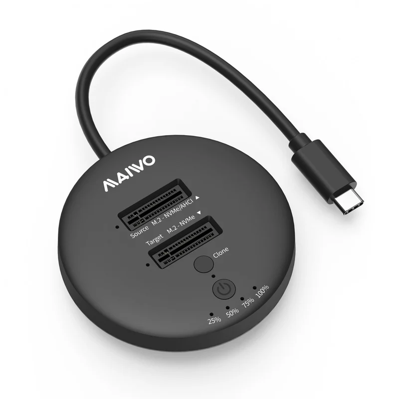 Maiwo K3026P USB3.2 NVMe M.2 SSD klon dockningsstation