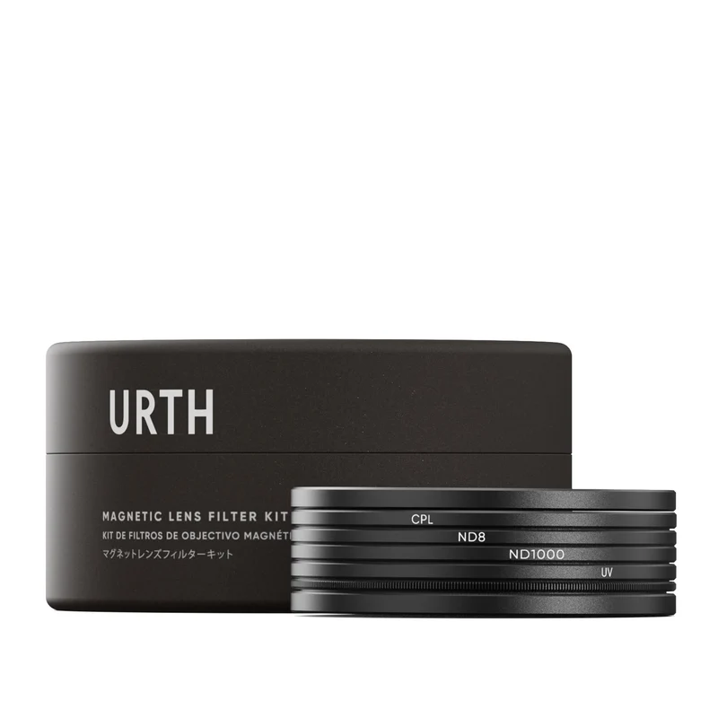 Urth 62mm Magnetic UV, Circular Polarizing (CPL), ND8, ND1000 Lens Filter Kit (Plus+)