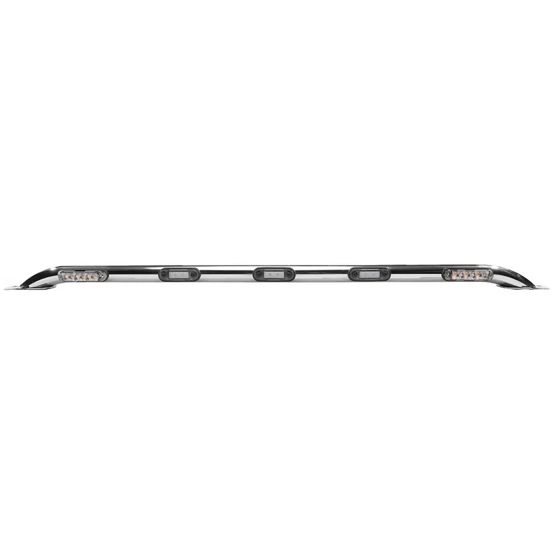 TRACTABAR Long Roof Bar med 3 x LED-markeringsljus & 2 x Strobe-ljus