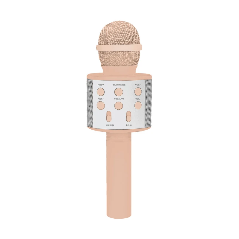 Laser Wireless Karaoke Microphone with Speaker (Transcendent Pink)