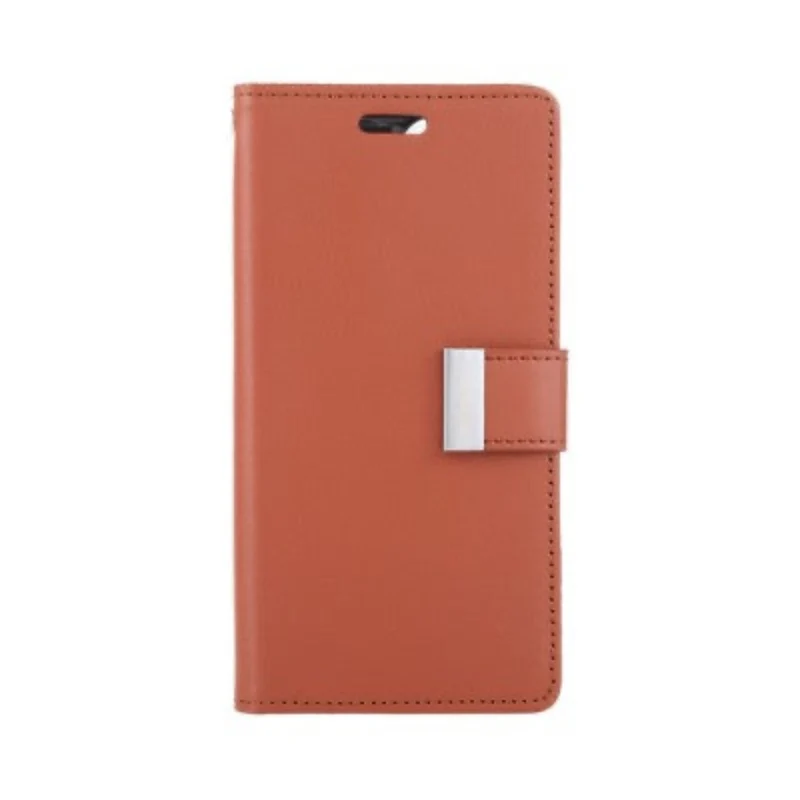 Goospery Rich Diary for iPhone 16 Pro Max - Brown