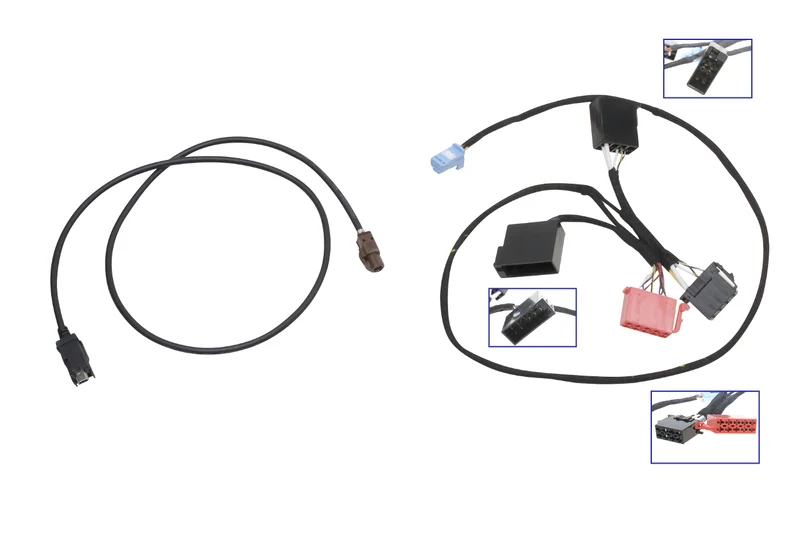 Wiring harness multimedia USB socket front for retrofitting Media Connect for Smart Fortwo/Forfour 453